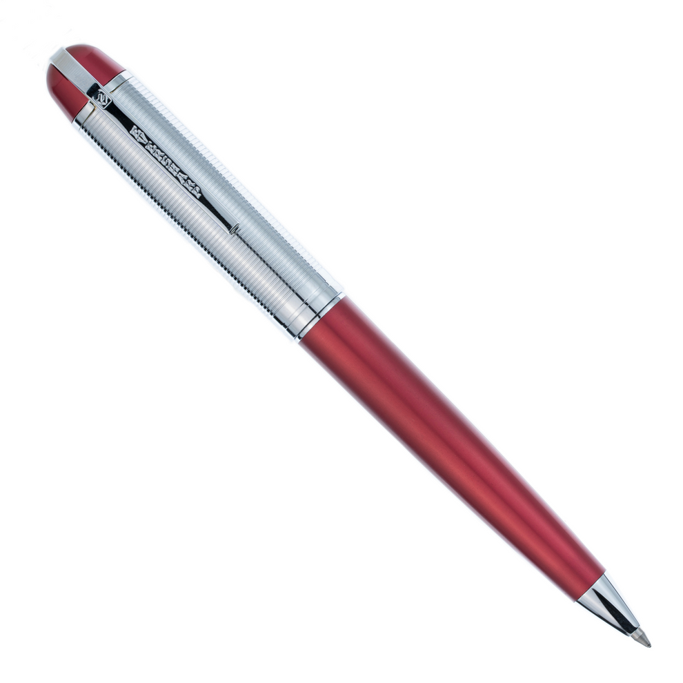 Wahl Eversharp Skyline Ballpoint Pen - Red w/Silver Trim