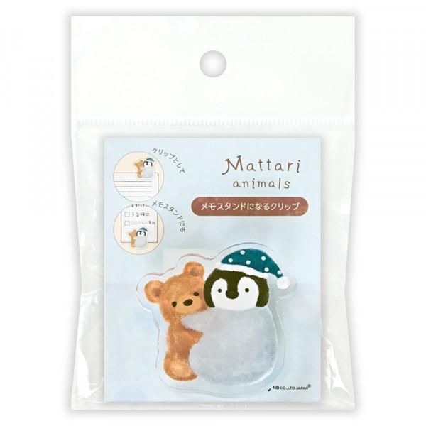 NB Mattari Animals 2-Way Clip - Penguin