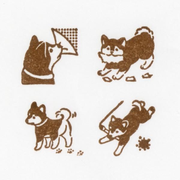 NB Wooden Stamps - Mischief in the Margins - Shiba Inu
