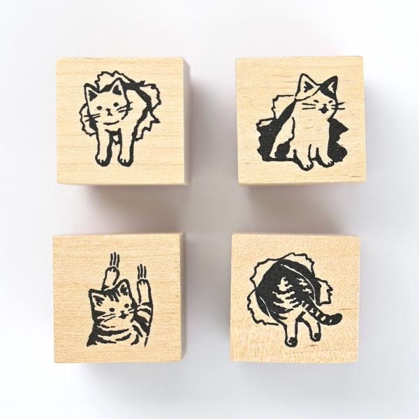 NB Wooden Stamps - Mischief in the Margins - Cats