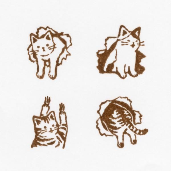 NB Wooden Stamps - Mischief in the Margins - Cats