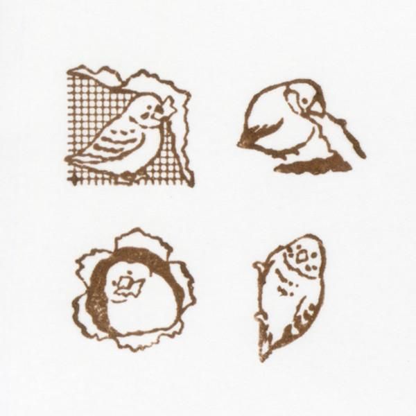 NB Wooden Stamps - Mischief in the Margins - Small Bird