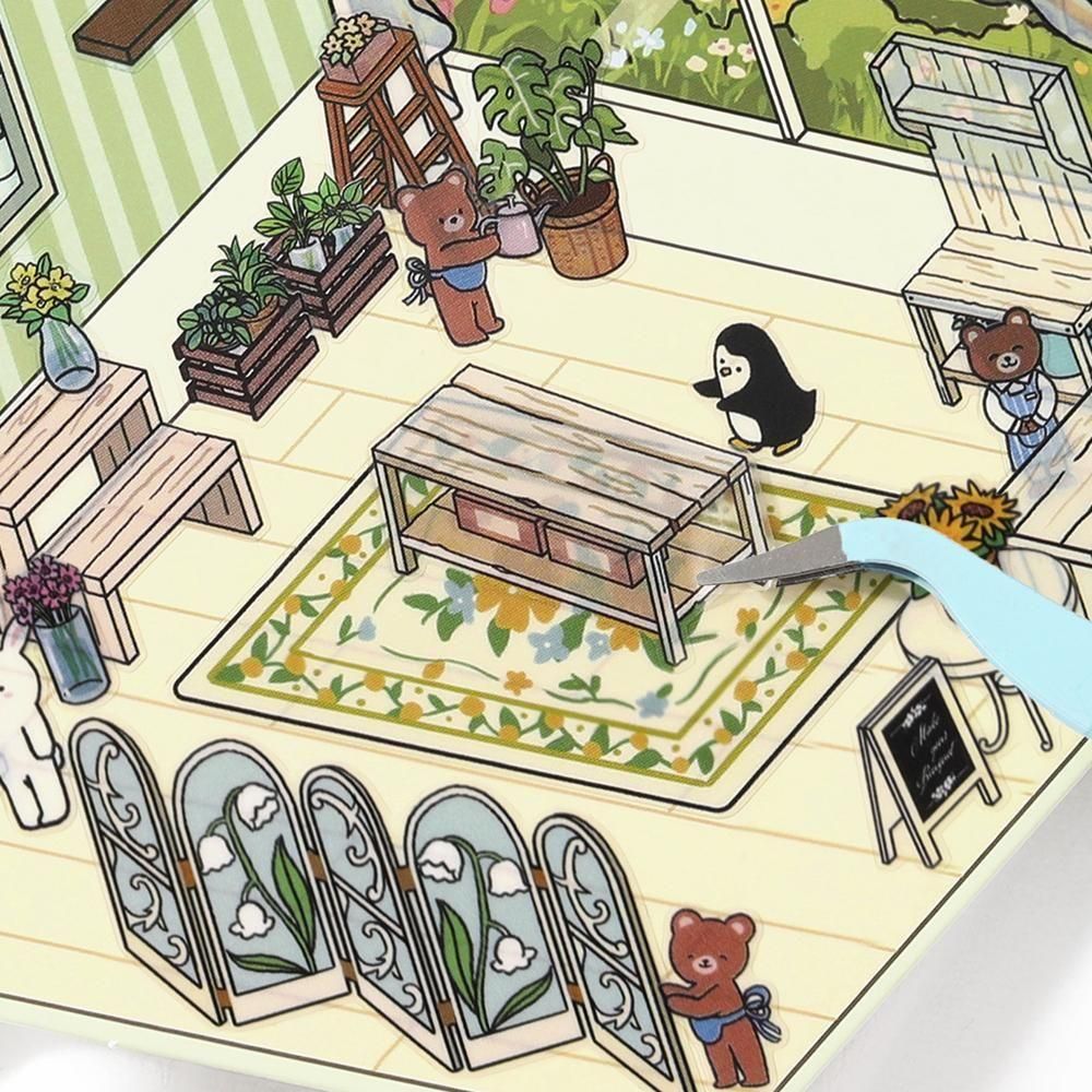 BGM Diorama 2.5D Stickers - Vol. 2 - Flower Shop