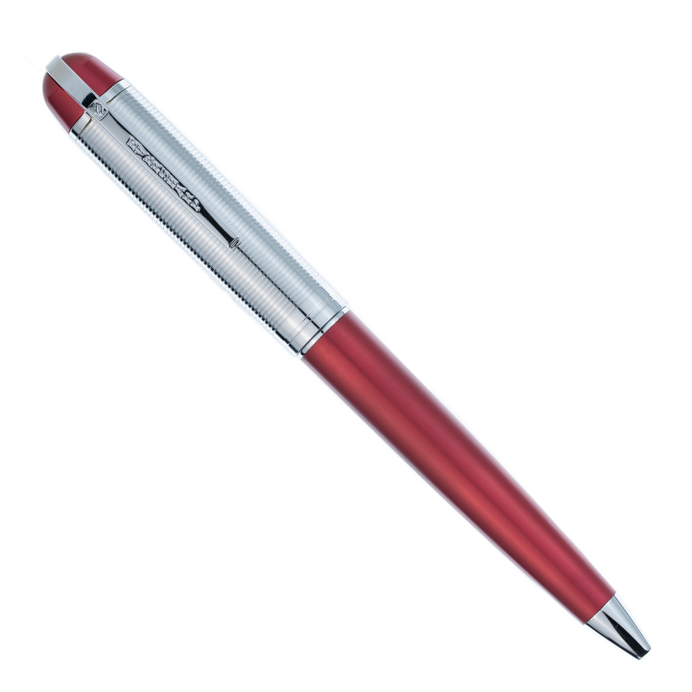 Wahl Eversharp Skyline Ballpoint Pen - Red w/Silver Trim