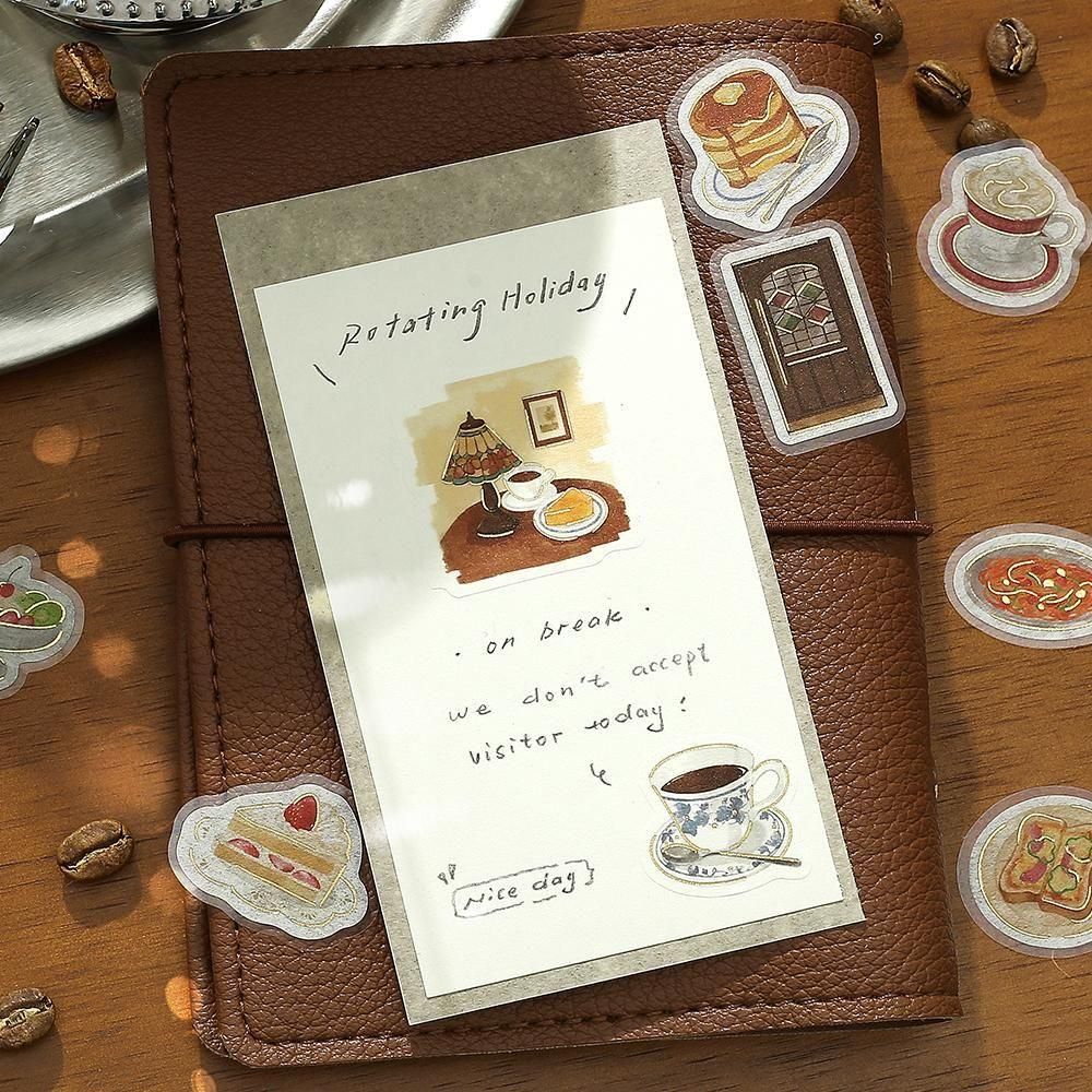 BGM Planner Sticker Flakes - Today's Cafe - Pure Coffee Shop