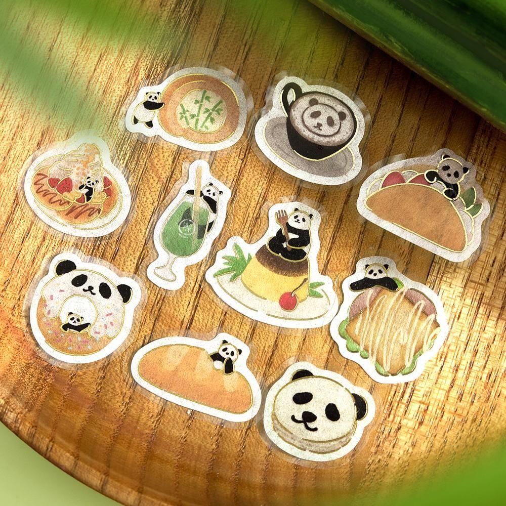BGM Planner Sticker Flakes - A Panda Day - Teahouse