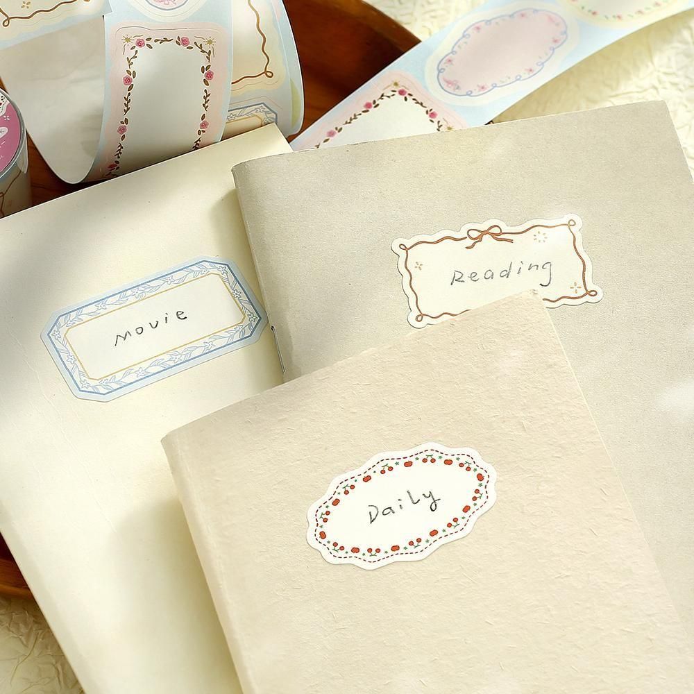 BGM Roll Stickers - Writable Stickers - Flower Frames