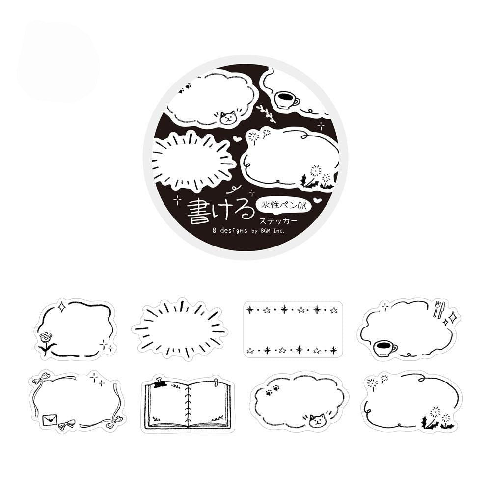 BGM Roll Stickers - Writable Stickers - Sketches