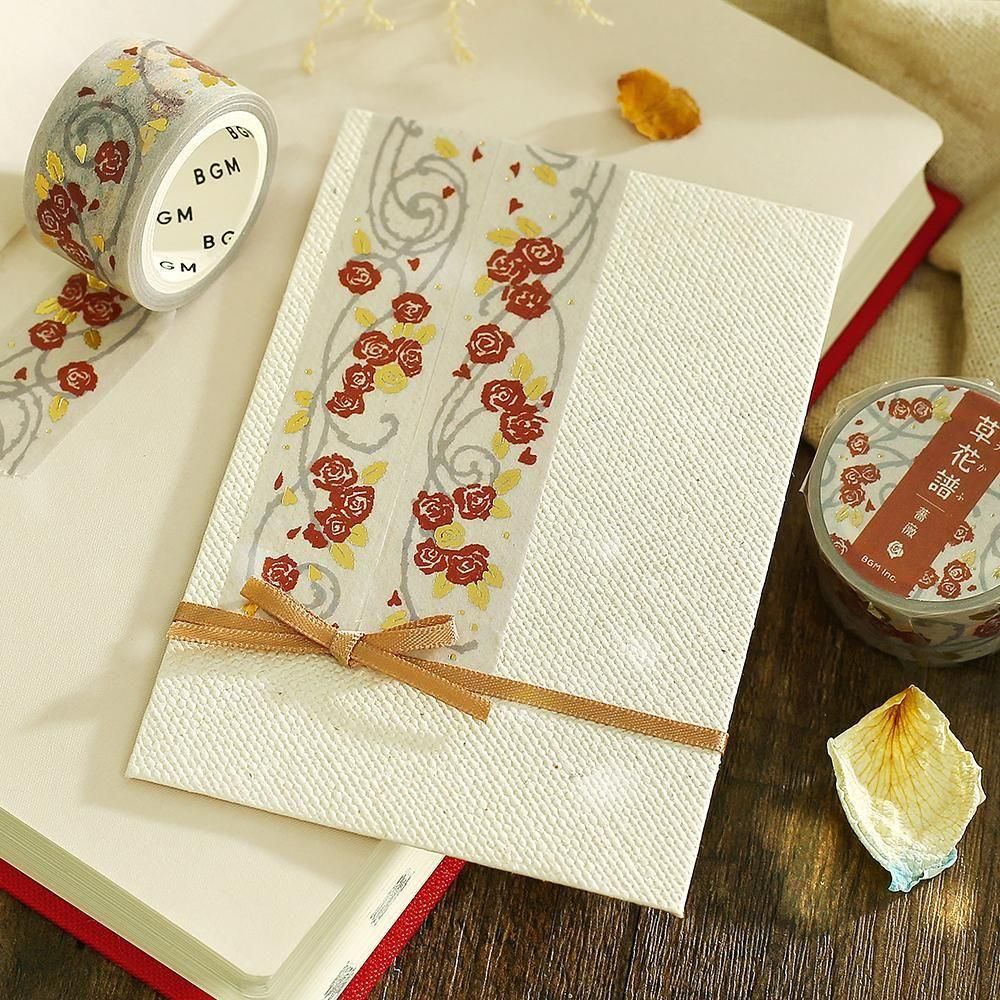 BGM Washi Tape - Flowers and Plants - Rose