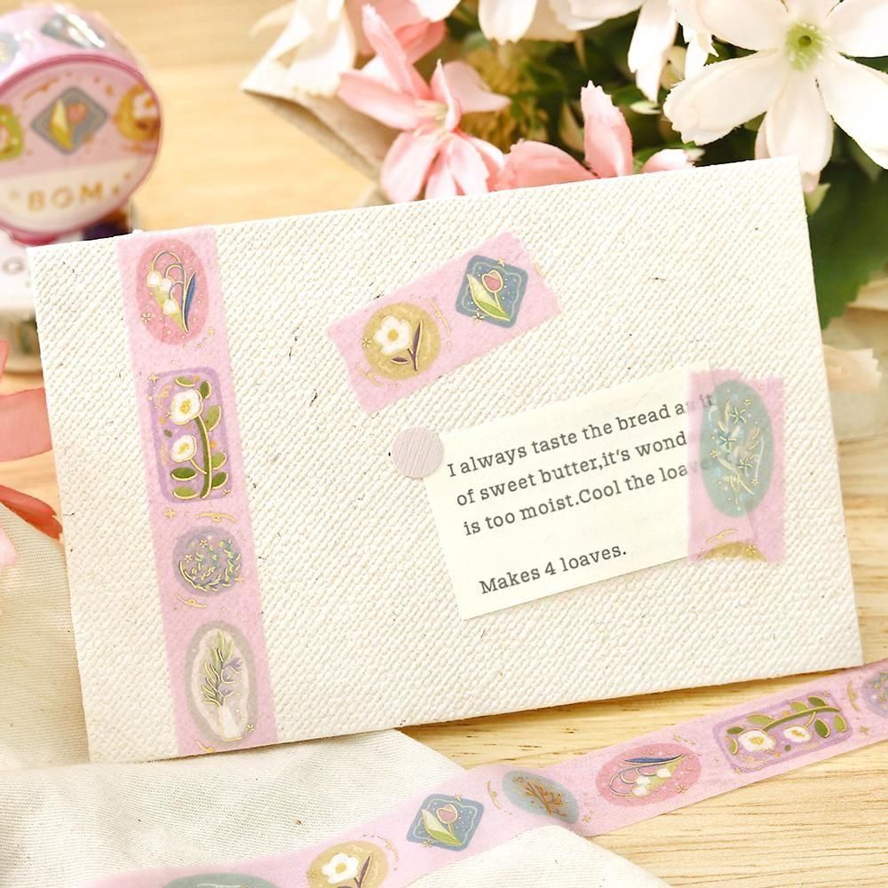 BGM Washi Tape - Life - Flower Brooch