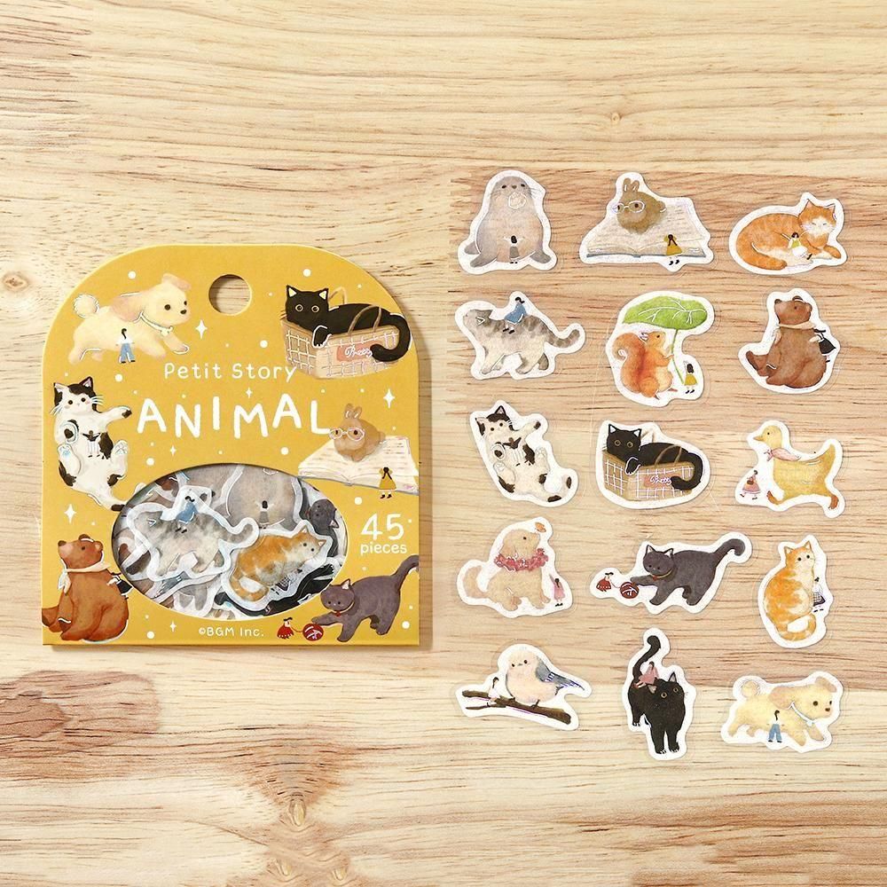 BGM Flake Stickers - Petit Story - Animal