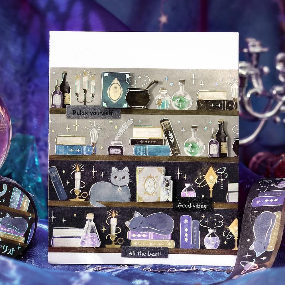 BGM Washi Tape - Fantasy Biblio - Cat