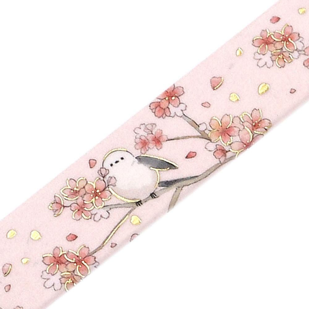 BGM Washi Tape - Sakura Limited - Cherry Blossom and Shimaenaga (Limited Edition)