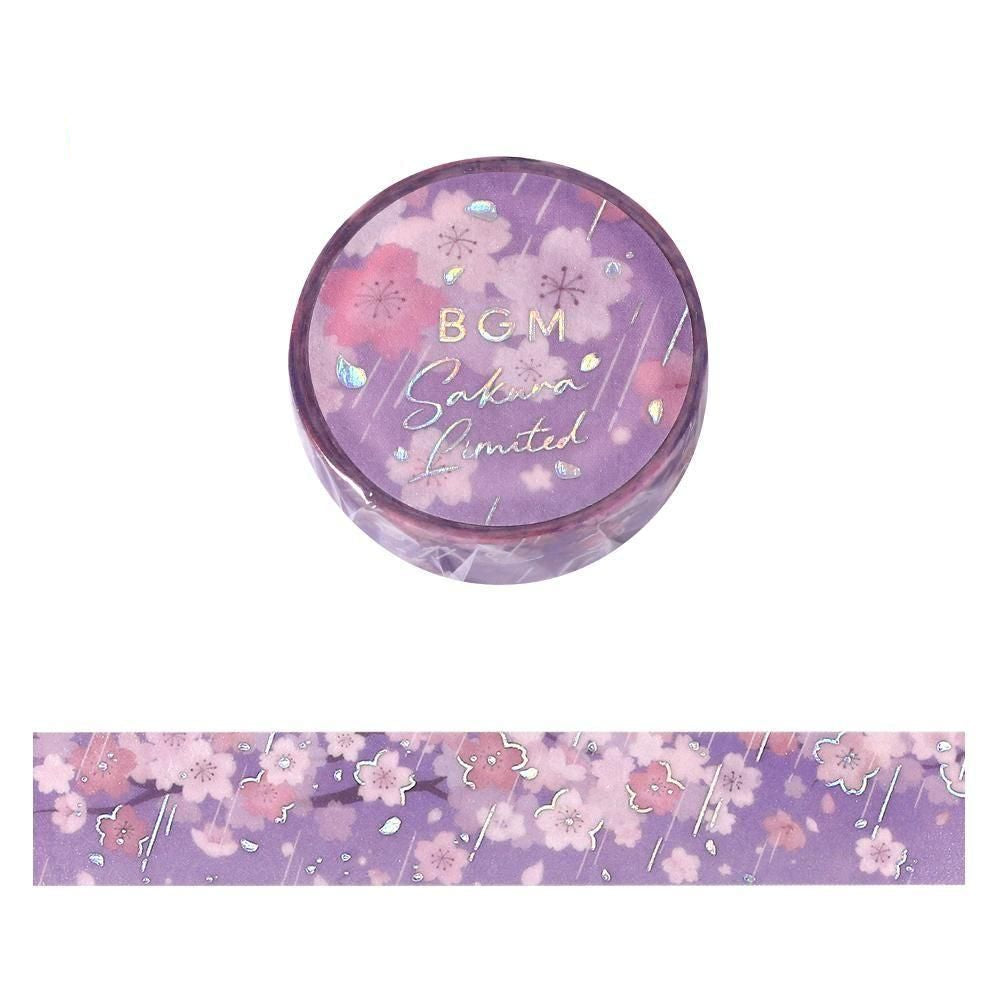 BGM Washi Tape - Sakura Limited - Floating Cherry Blossoms (Limited Edition)