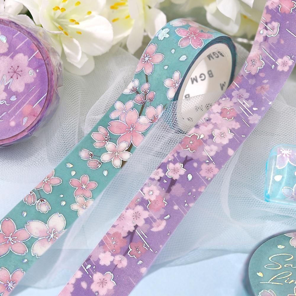 BGM Washi Tape - Sakura Limited - Floating Cherry Blossoms (Limited Edition)