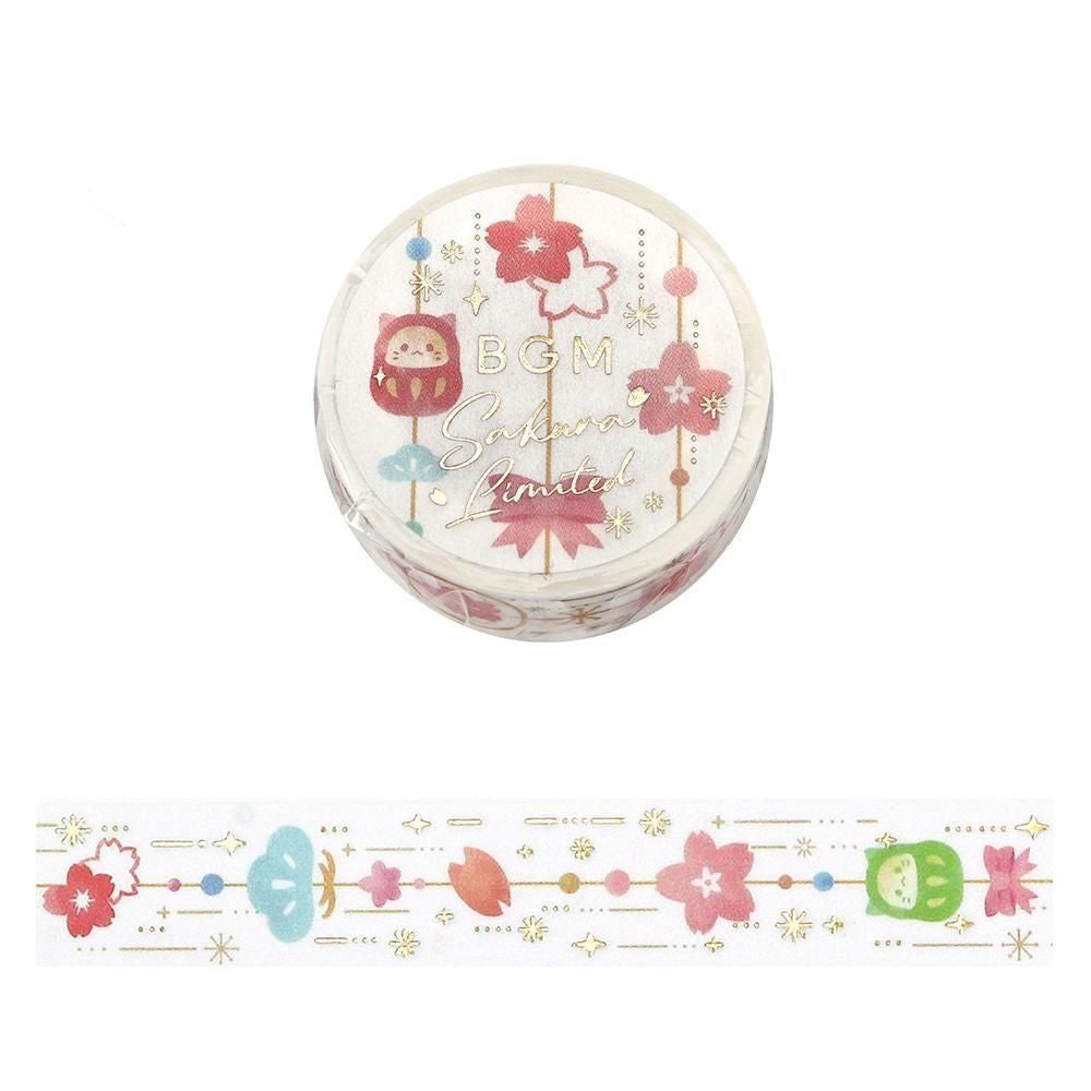 BGM Washi Tape - Sakura Limited - Cherry Blossom Decorations (Limited Edition)
