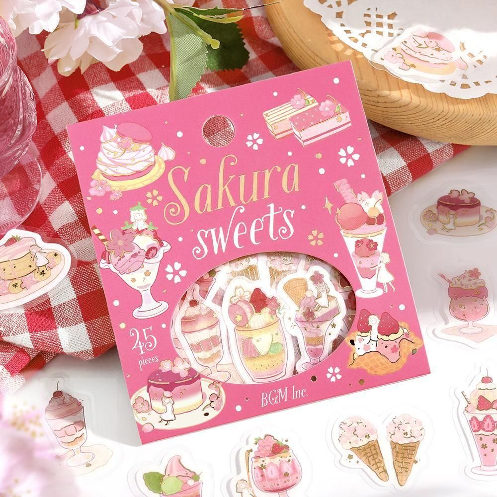 BGM Flake Stickers - Sakura Limited - Sakura Sweets (Limited Edition)