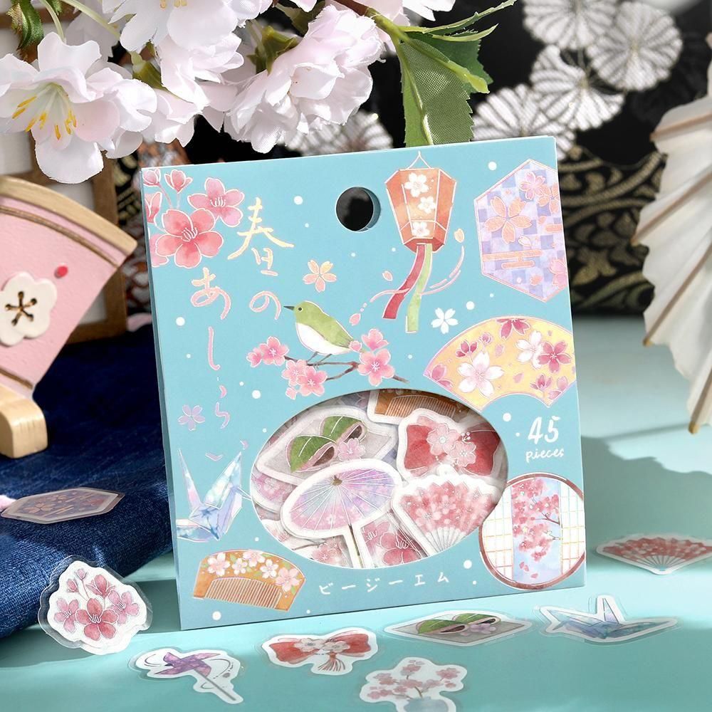 BGM Flake Stickers - Sakura Limited - Spring Decorations (Limited Edition)
