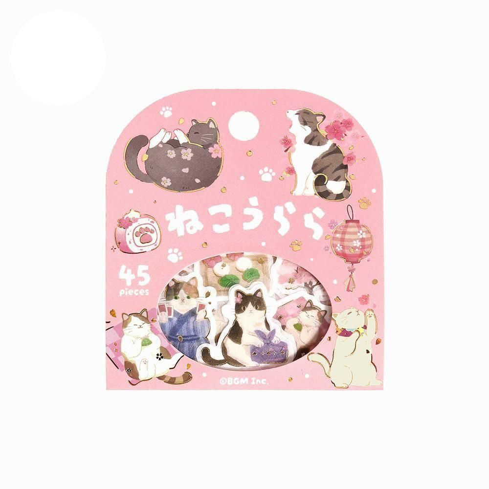 BGM Flake Stickers - Sakura Limited - Neko Urara (Limited Edition)