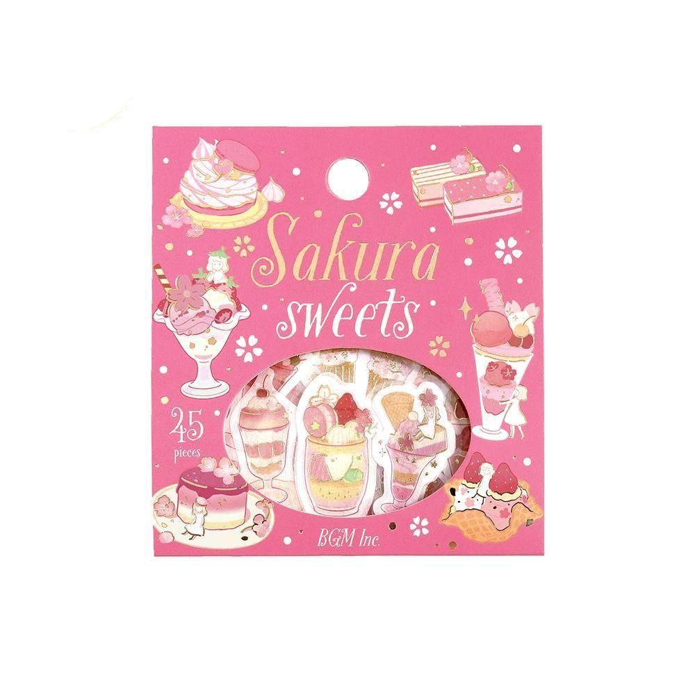 BGM Flake Stickers - Sakura Limited - Sakura Sweets (Limited Edition)