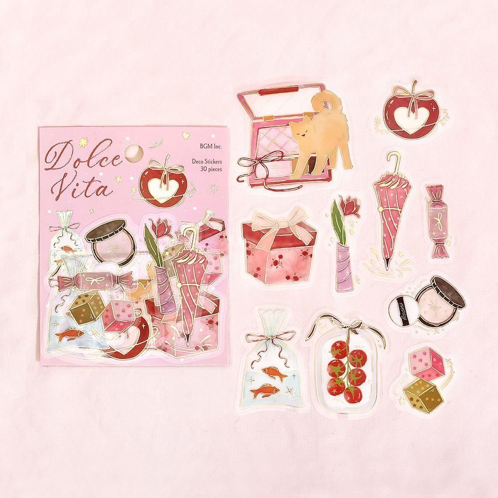 BGM Clear Flake Stickers - Dolce Vita - Gift-Giving Day