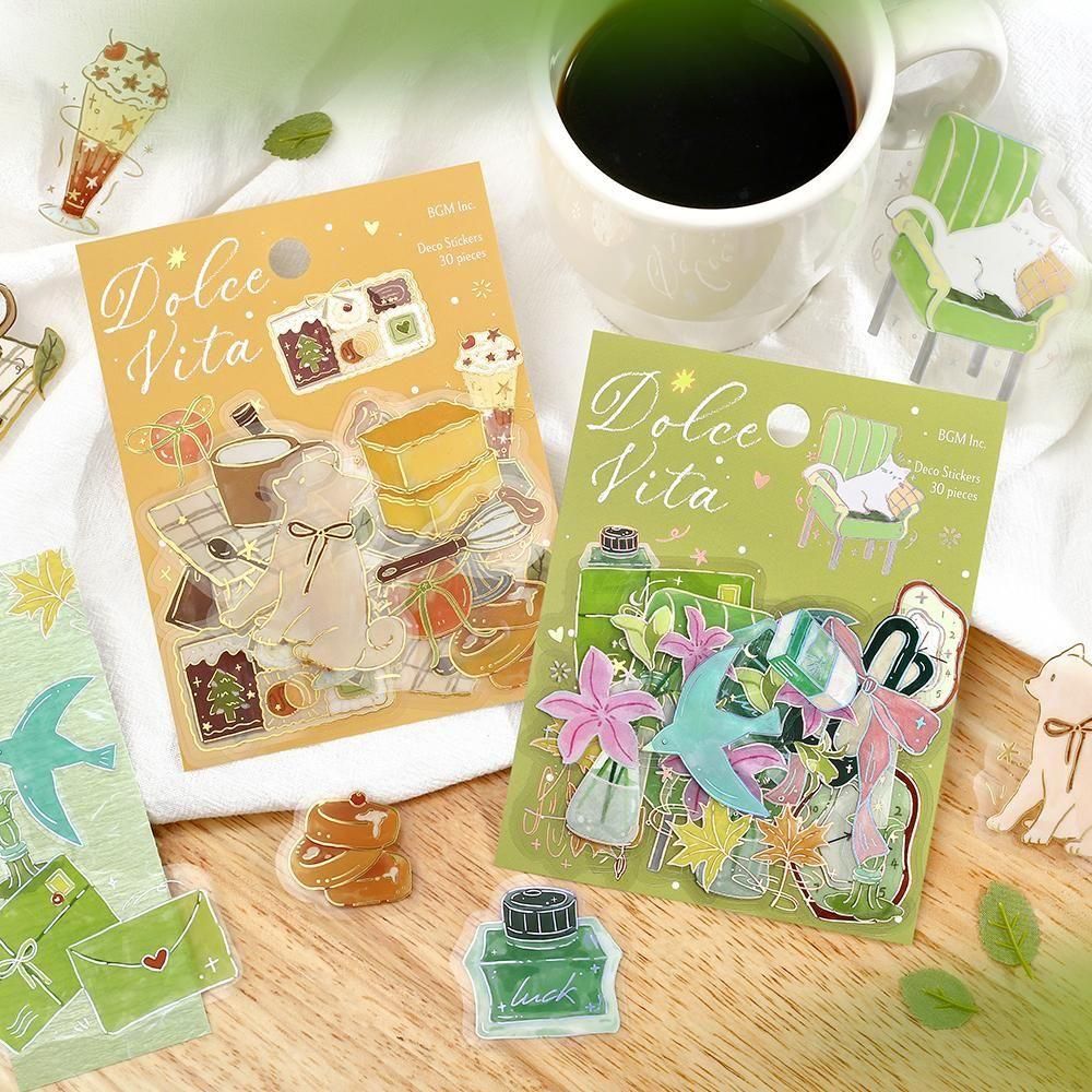BGM Clear Flake Stickers - Dolce Vita - Sweet Recipes
