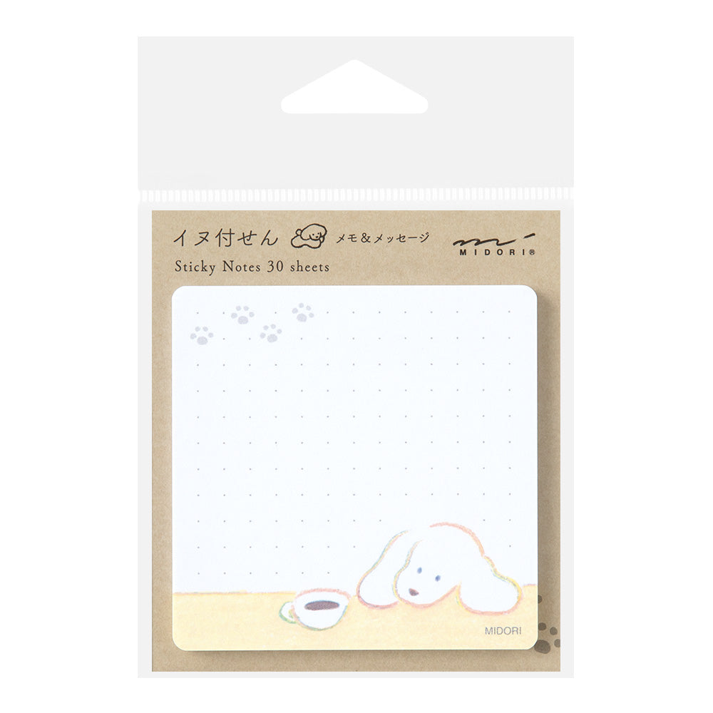 Midori Sticky Notes - Coffee & Dog