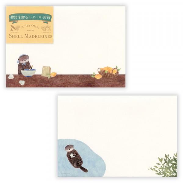 NB Envelopes - Ressa - A Sea Otter and Shell Madeleines
