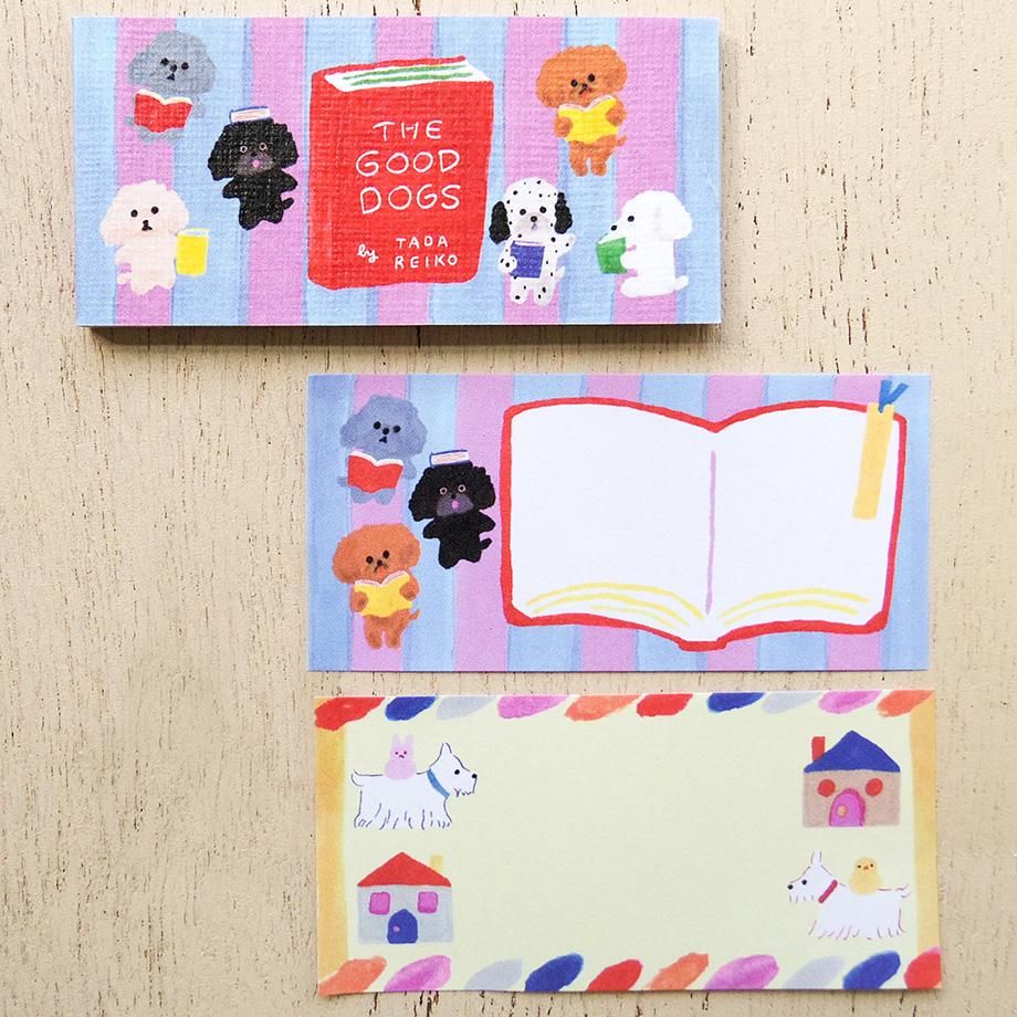 Hyogensha Cozyca Tada Reiko One-Line Sticky Notes - C IS FOR CAT・THE GOOD DOGS