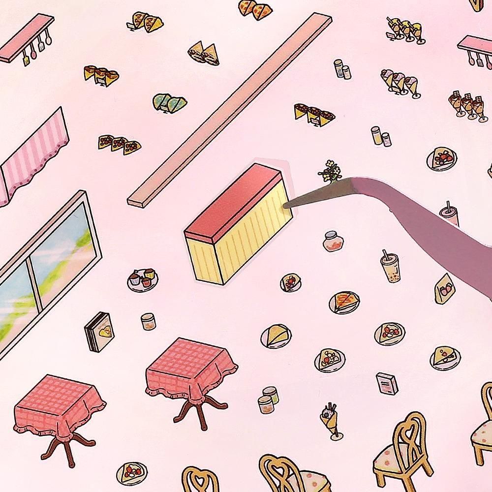 BGM Diorama 2.5D Stickers - Vol. 3 - Crepe Shop