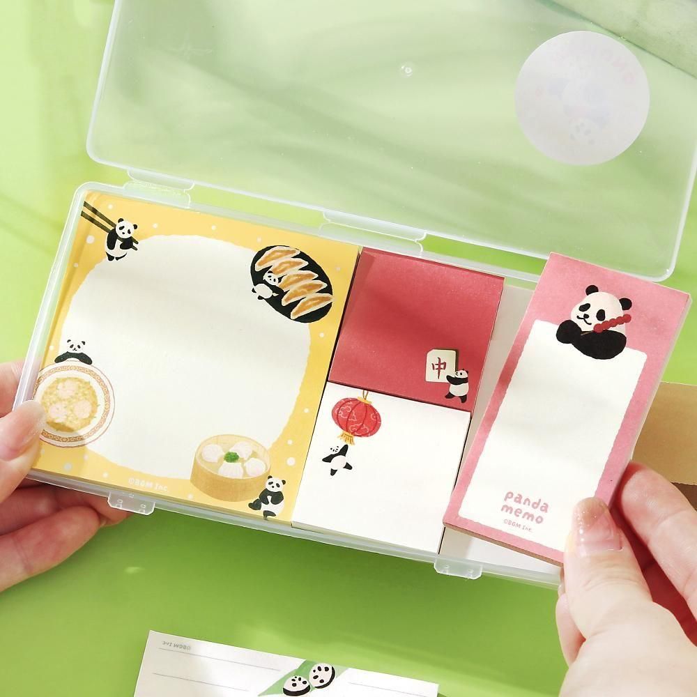 BGM Memo Pad Set - Memono - Panda Day