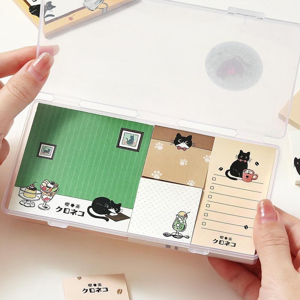 BGM Memo Pad Set - Memono - Kuroneko Cafe