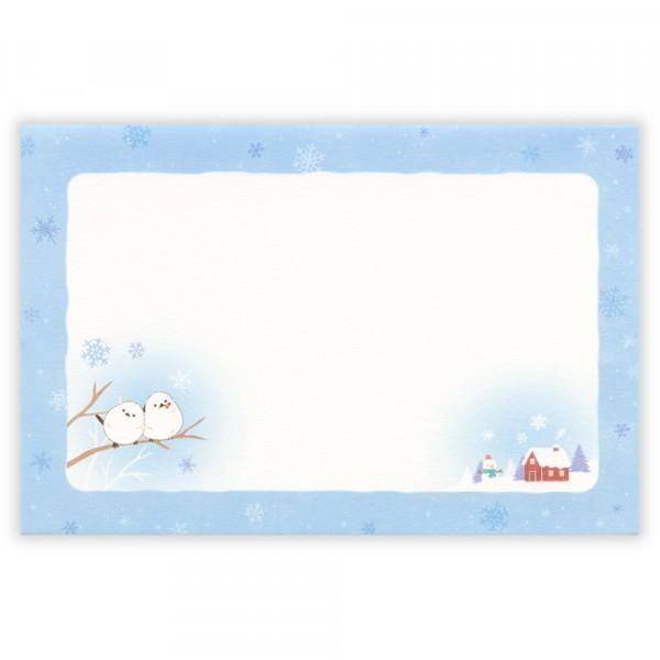 NB Mini Letter Set - Winter - Long-tailed Tits in the Snow