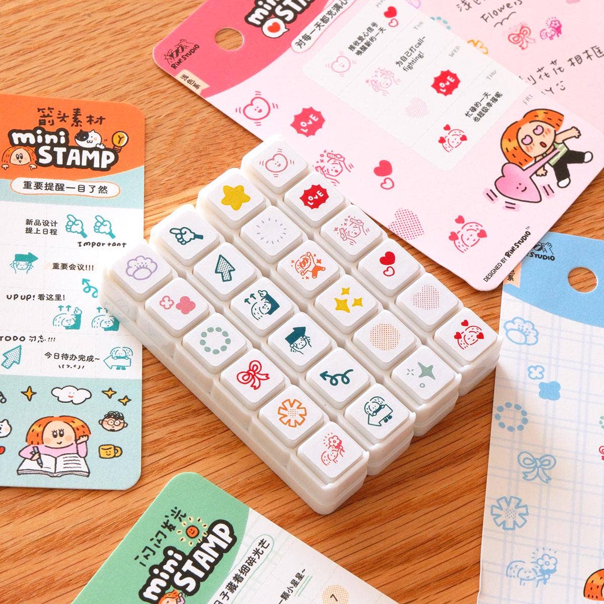 RiN! Studio Mini 6-in-1 Stamp - Shining