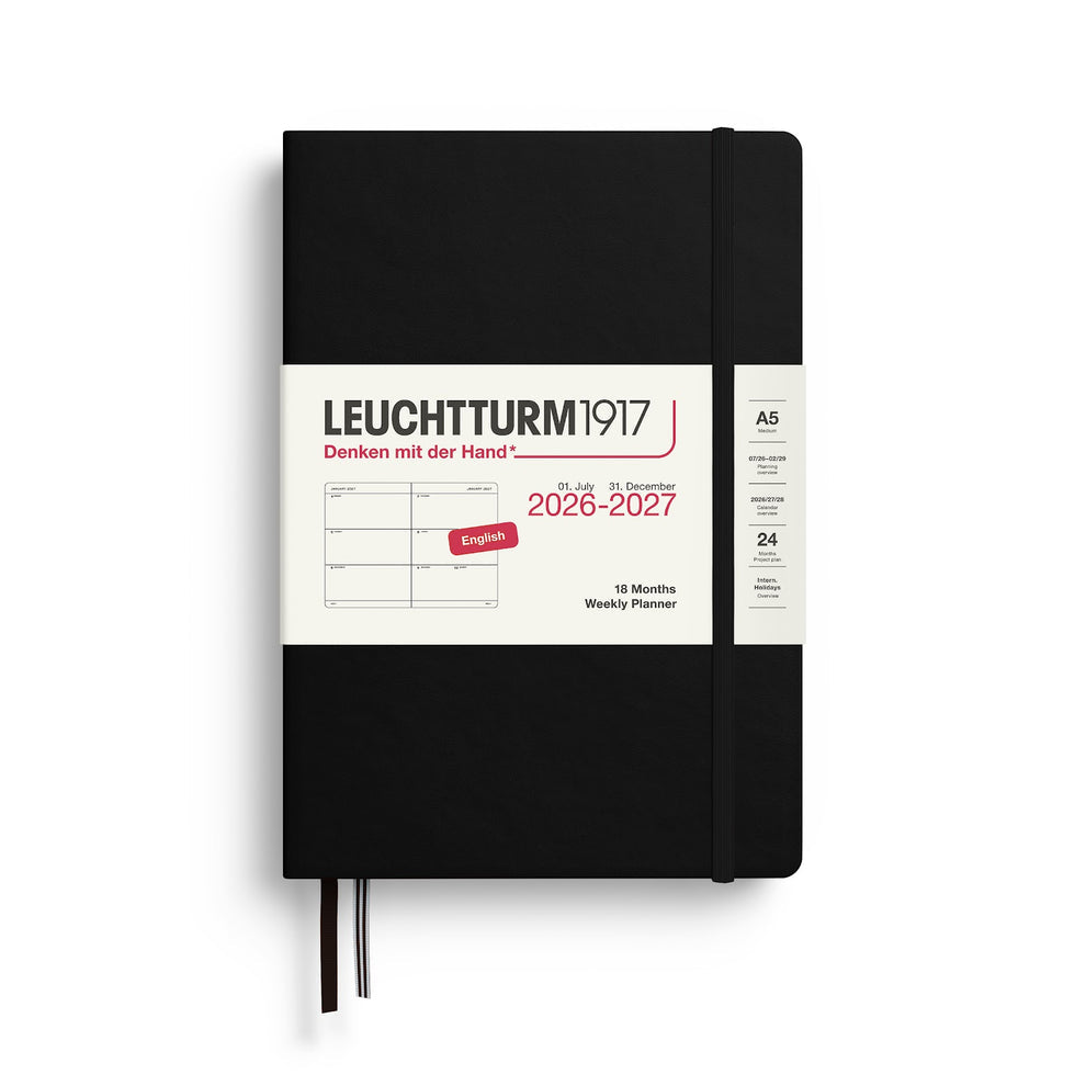 Leuchtturm Weekly Planner 2027, 18 Months, English
