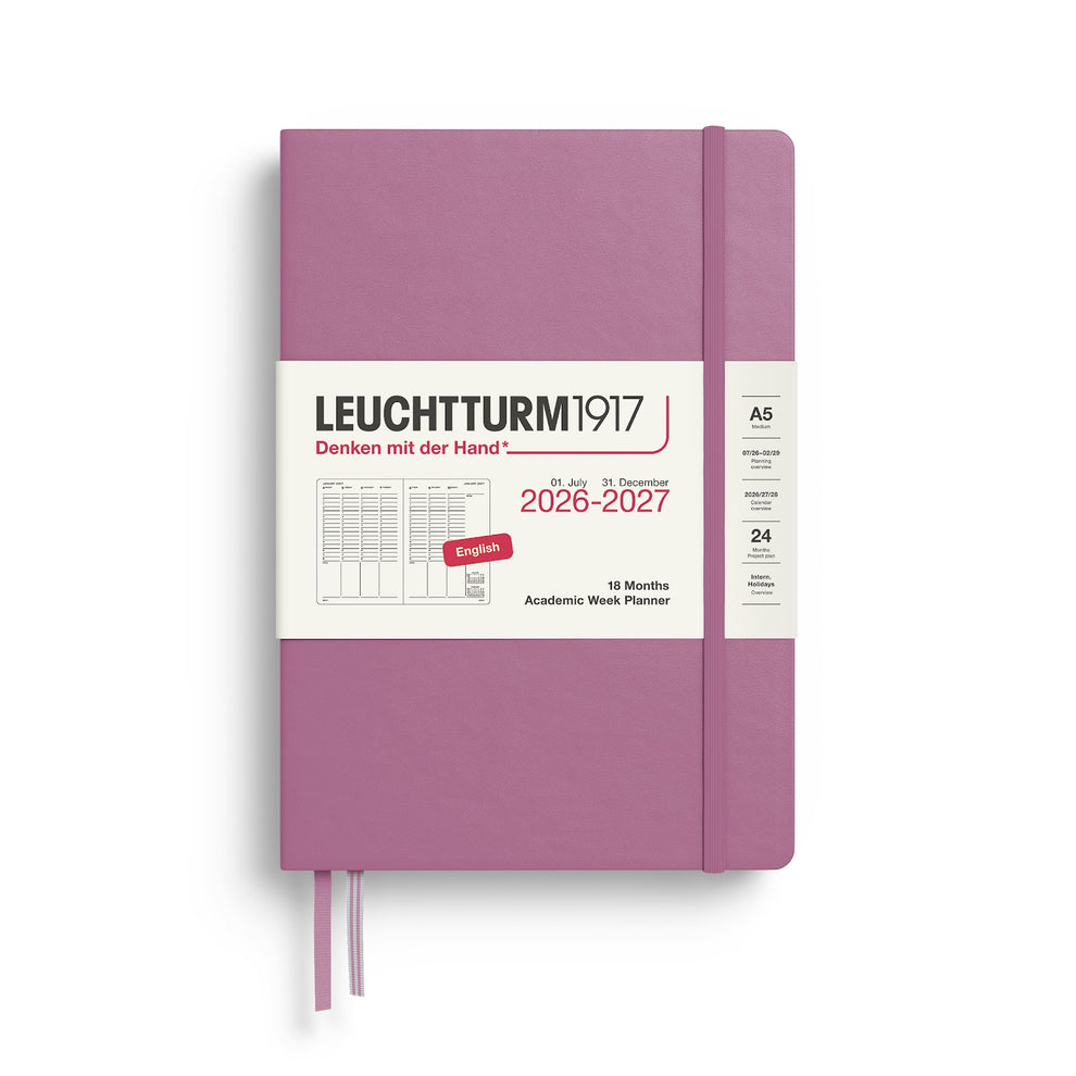 Leuchtturm Academic Week Planner 2027, 18 Months, English