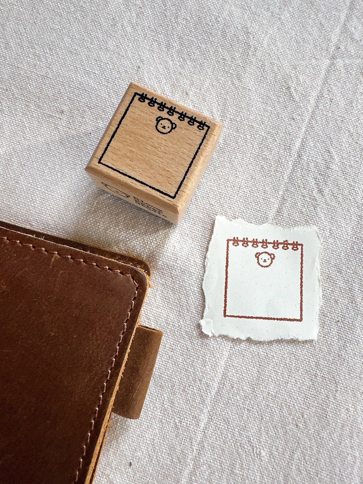 Bloom Paper Studio Coil Notebook Memo Wooden Stamp