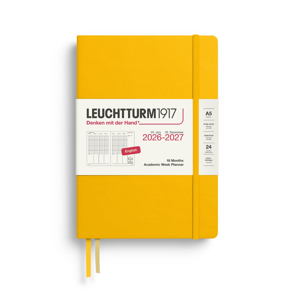 Leuchtturm Academic Week Planner 2027, 18 Months, English
