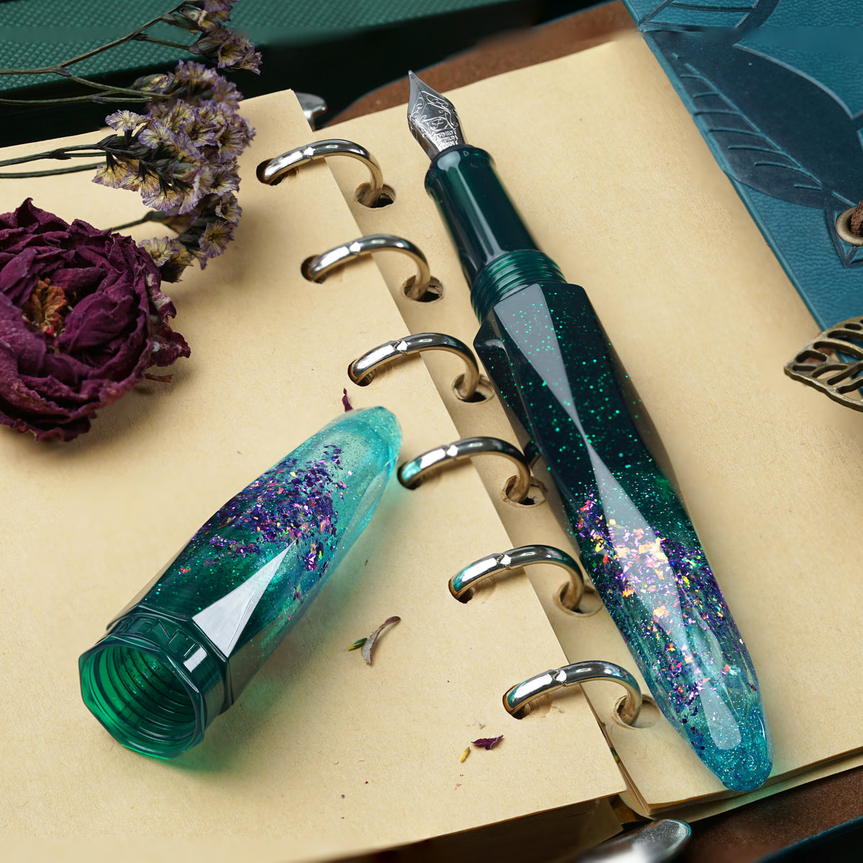 Benu Briolette Fountain Pen - Starlit Oasis