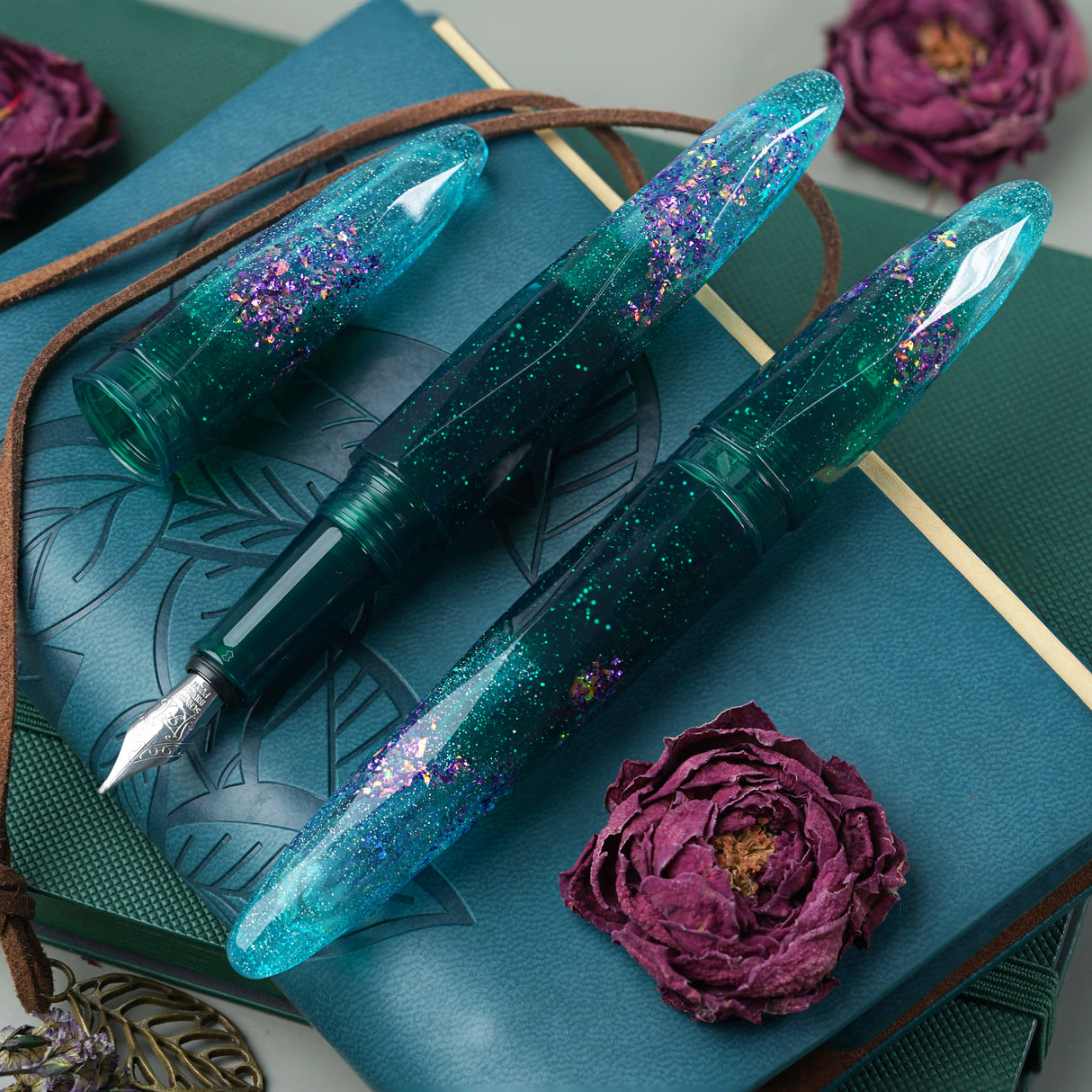Benu Briolette Fountain Pen - Starlit Oasis