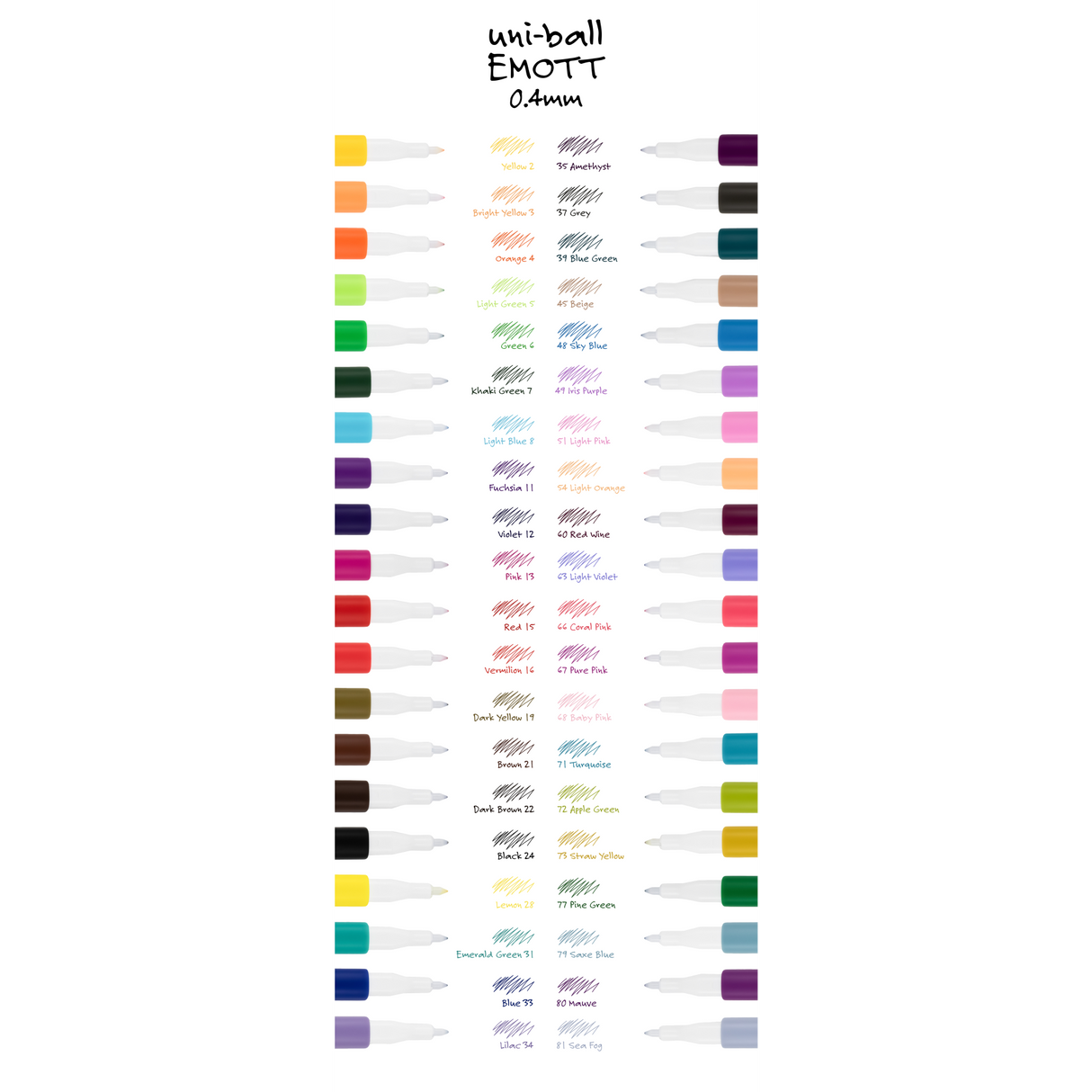 Uni-ball Emott Fine Line Marker Pen