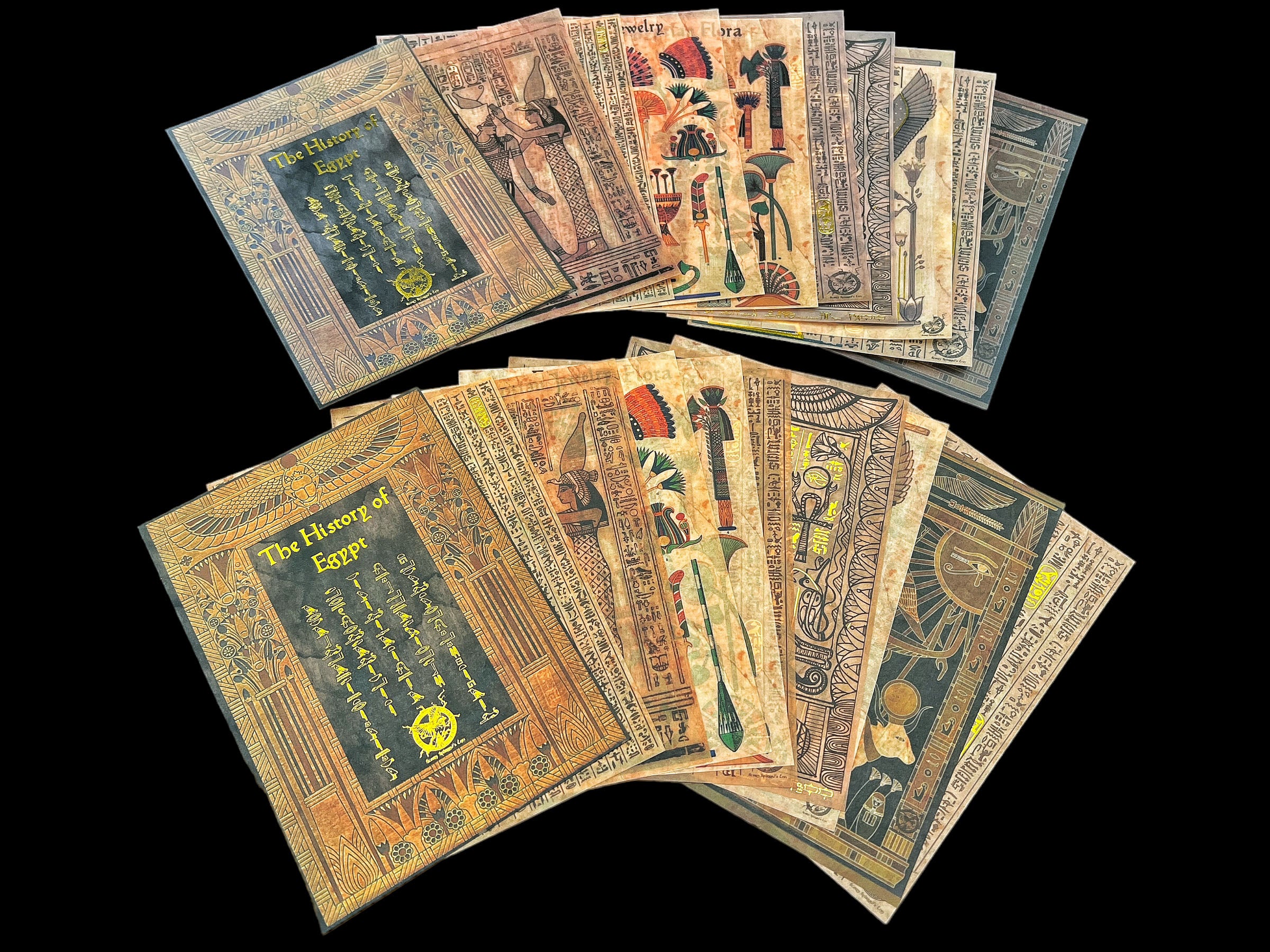 CoraCreaCrafts Sticker & Paper Set Ancient Egypt Atlas Stationers