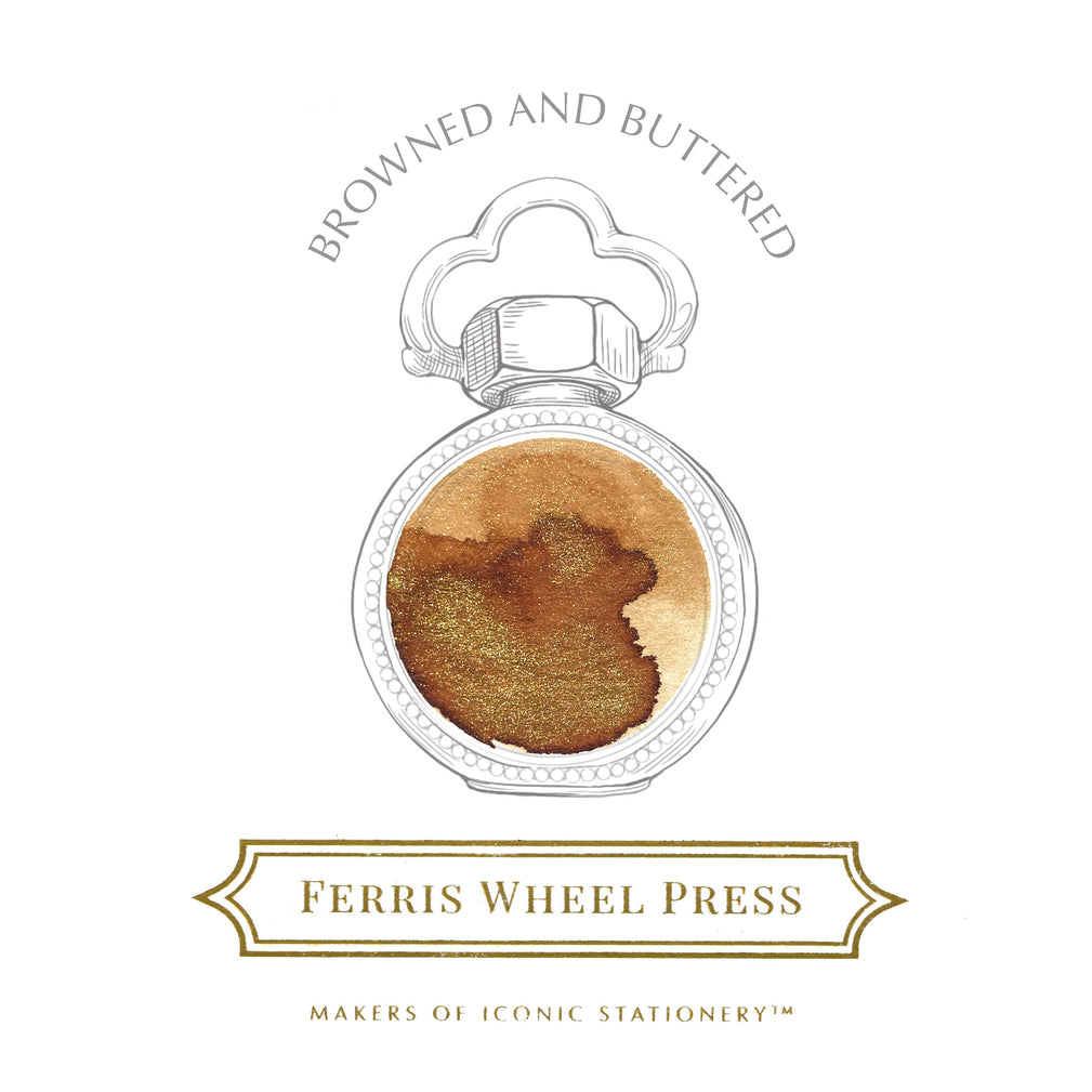 Ferris Wheel Press - Browned and Buttered - 38ml Bottled Ink