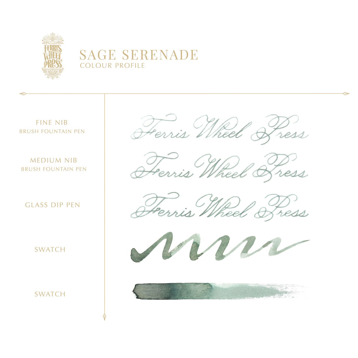 Ferris Wheel Press - Sage Serenade - 38ml Bottled Ink