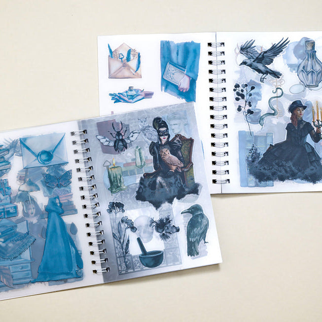 CoraCreaCrafts Dark Academia Sticker Book