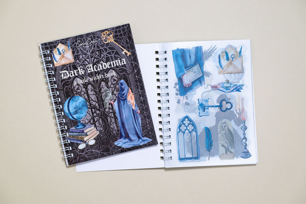 CoraCreaCrafts Dark Academia Sticker Book