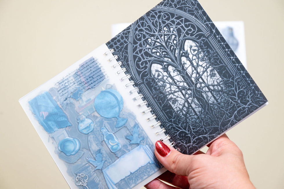 CoraCreaCrafts Dark Academia Sticker Book