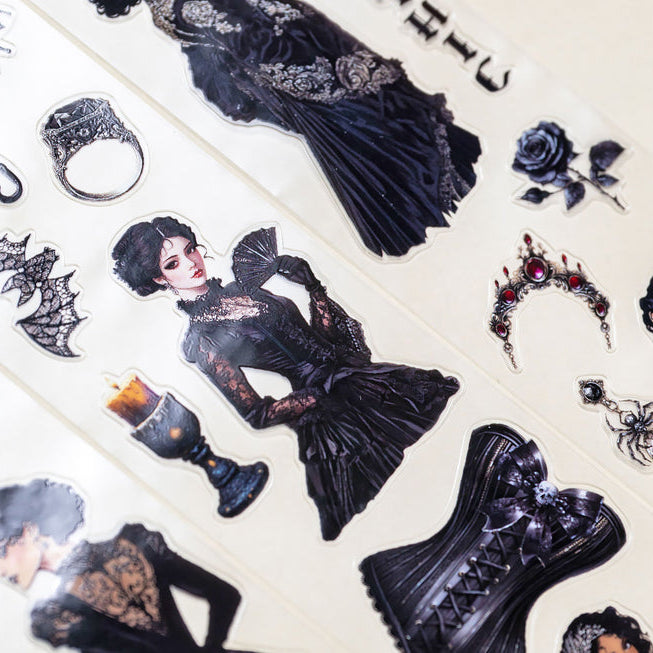 CoraCreaCrafts Washi Tape - Transparent - Victorian Gothic