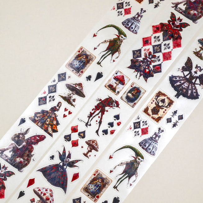 CoraCreaCrafts Washi Tape - Transparent - Alice's Dark Fairies