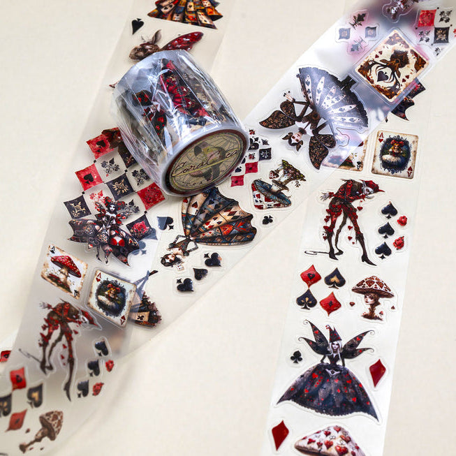 CoraCreaCrafts Washi Tape - Transparent - Alice's Dark Fairies